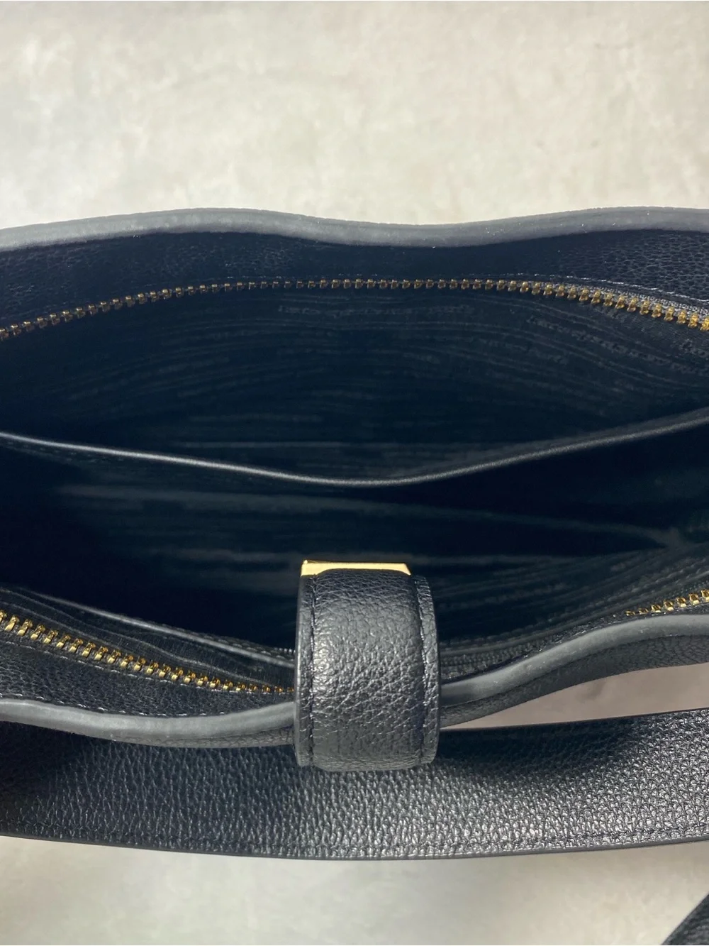 Kate Spade New York Deco Pebbled Leather Crossbody Small Tote Bag Black NWOT